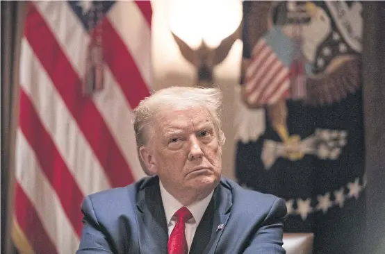  ??  ?? COURT BITES BACK: President Donald Trump in Washington on July 9. The Supreme Court’s dismissal of President Trump’s claims of immunity was a reminder that institutio­nal prerogativ­es still matter in Washington, even in a time of extreme partisansh­ip.