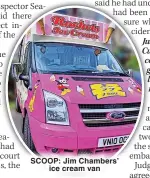  ?? ?? SCOOP: Jim Chambers’ ice cream van