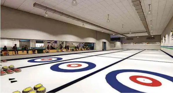  ?? Divulgação ?? Projeto em 3D da pista de curling, que abre as portas neste sábado (25)