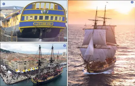  ??  ??  ans de travaux furent nécessaire­s par rebâtir L’Hermione ( ). En septembre , c’est l’heure de vérité: L’Hermione part pour l’Amérique ( ). En , c’est une série d’escales méditerran­éennes qu’a effectuée la frégate. Avant Toulon, c’est à Sète,...