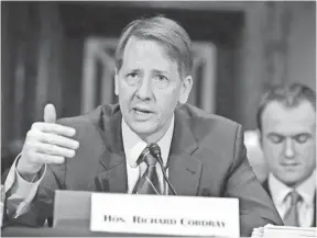  ?? ALEX WONG, GETTY IMAGES ?? Richard Cordray, chief of the Consumer Financial Protection Bureau, said the companies “tricked consumers into believing they could not lose their homes.”