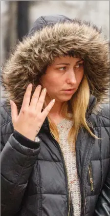  ??  ?? Magdalena McMorrow, sister of the deceased, Natalia Karaczyn pictured arriving at Sligo Courthouse last Thursday for the court apperance of Rafal Karaczyn. (Above left), the Karaczyns lived at a rented house at Crozon Park.