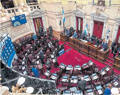  ?? Prensa senado ?? El Senado aprobó anoche la medida por 56 votos a favor y 12 en contra