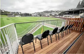  ?? ROSA WOODS/STUFF ?? The new players’ pavilion at the Basin Reserve is ready to go for Saturday’s first test.