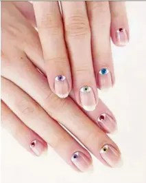  ??  ?? Oval nails are classic and easier to keep than square nails.