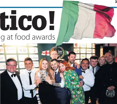  ??  ?? A’Vucciria in Rawtenstal­l was named Best Italian restaurant at the English Italian Awards