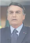  ??  ?? Jair Bolsonaro, presidente del Brasil.