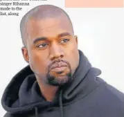  ?? PHOTO: CHARLES PLATIAU/REUTERS ?? Kanye West is a rapper and entreprene­ur