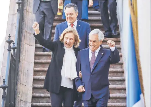  ??  ?? El Presidente Sebastián Piñera celebró ayer en La Moneda el fallo de la Corte Internacio­nal de Justicia de La Haya.