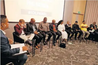  ?? | DOCTOR ?? IOL held an Elections panel discussion with political party leaders and an independen­t candidate in uMhlanga yesterday. NGCOBO Independen­t Newspapers