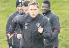  ??  ?? AURA BEST Berra trains yesterday and is set to face Gers tomorrow