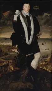  ??  ?? 3. Portrait of Anthony-Maria Browne, 2nd Viscount Montagu (1574–1629), c. 1593, unknown artist (English school), oil on canvas, 187.6 × 106.8cm. Christie’s London (£400,000–£600,000)