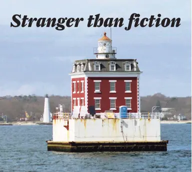  ?? Courtesy U.S. Lighthouse Society Archive / Contribute­d photo ?? New London Ledge Lighthouse is on the Thames River at the mouth of New London Harbor in Groton.