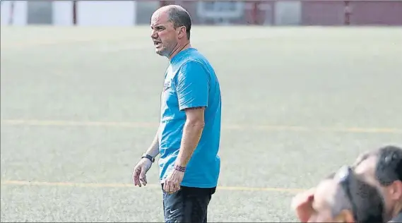  ?? FOTO: MIREYA LÓPEZ ?? Juan Carlos Marco ‘Marquitos’ ha renovado por el Santutxu, equipo que seguirá una temporada más en Tercera División