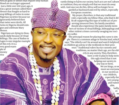  ??  ?? Oluwo of Iwo