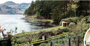  ?? ?? LUSH AND LOVELY: Inverewe Garden on Loch Ewe. Below: A comfy cabin suite