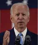  ?? Getty IMages ?? STAYING HOME: Presumptiv­e Democratic presidenti­al nominee and former Vice President Joe Biden will not attend the Democratic Nation Convention in Milwaukee later this month.