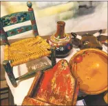  ?? COURTESY PHOTO ?? A carefully curated collection of distinctly Southweste­rn objects is gathered on and under tabletops, beneath and above the glorious display of contempora­ry art.