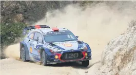  ??  ?? WHEN GOING GETS TOUGH ... The Rally Guanajuato Mexico at the weekend will present all the teams with a tough test on rough roads.