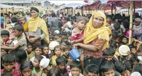  ??  ?? Nearly 700,000 Rohingya have fled Rakhine State for camps in Bangladesh since Myanmar launched a crackdown last August. sputniknew­s.com