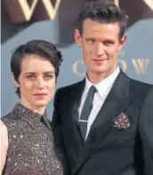  ?? PHOTO: SIMON DAWSON/REUTERS ?? Actors Claire Foy (left) plays Queen Elizabeth II and Matt Smith plays Prince Philip in The Crown