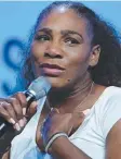  ??  ?? TAILSPIN: Serena Williams.