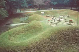  ?? THE FIRST COLONY FOUNDATION ?? Excavation of the Fort Raleigh site in 1991-1993.