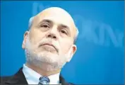  ?? Manuel Balce Ceneta
Associated Press ?? THE O.C. investment firm said Ben S. Bernanke will advise on macroecono­mic and monetary policy issues.