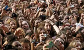  ?? ?? A One Direction gig in Sydney, 2012. Photograph: Toby Zerna/Newspix/Rex