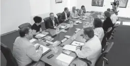  ?? Foto: Patxi Cascante ?? Reunión de la Mesa y Junta de Portavoces el pasado julio.