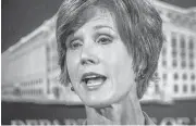  ?? J. DAVID AKE/ASSOCIATED PRESS ARCHIVES ?? Former acting Attorney General Sally Yates reportedly warned the Trump administra­tion about Michael Flynn’s contact with Russian officials.