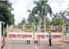  ?? -Reuters file ?? ON GUARD: A private security guard stands in front of the main gate of Sterlite Industries Ltd’s copper plant, a unit of London-based Vedanta Resources, in Tuticorin, in the southern Indian state of Tamil Nadu March 24, 2013.