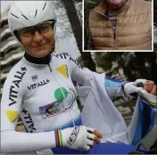  ??  ?? Jeannie Longo, au guidon, et Stephen Roche, à pied, ont honoré l’épreuve de leur présence. (Photos G. M.)