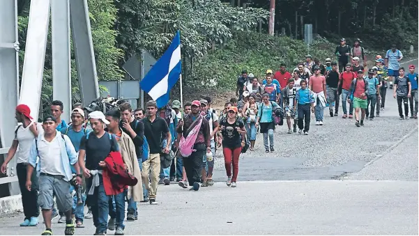  ?? FOTO: EL HERALDO ?? Desde Honduras han salido cuatro caravanas de migrantes con rumbo a Estados Unidos, siendo el país donde nació la nueva modalidad de migrar en América.