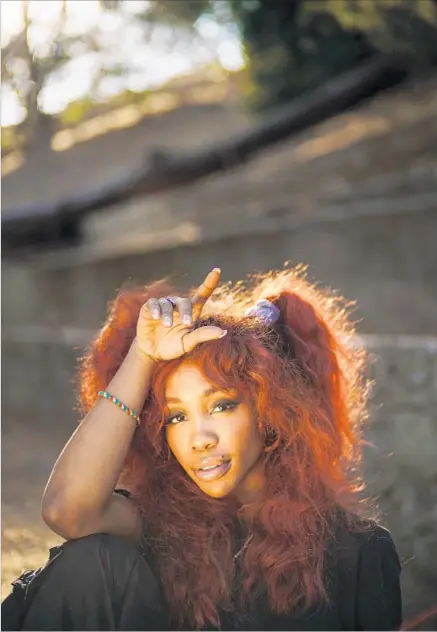  ?? Marcus Yam Los Angeles Times ?? SZA “has a viewpoint that is not being heard everywhere,” RCA Chairman Peter Edge says. “What she’s saying really stands out.”