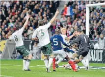  ?? Photo: GETTY IMAGES ?? Ireland players appeal the handball by Thierry Henry that was missed by officials, allowing William Gallas (No 5) to score the vital goal in the 2010 World Cup qualifier in Paris.