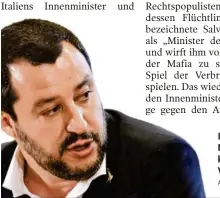  ?? APA ?? Innenminis­ter Matteo Salvini klagt wegen Verleumdun­g