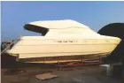 ??  ?? TOP TO BOTTOM: Zenon Yachts adopted most of Jimmy’s design changes and took care of moulding the bare hull, deck and flybridge ready for transport to Jimmy’s furniture factory