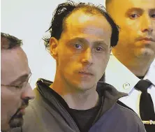  ?? HERALD POOL PHOTO ?? MORE CHARGES: Double-murder suspect Wes Doughty appears in Salem District Court yesterday as he is arraigned on carjacking, kidnapping and assault and battery charges.