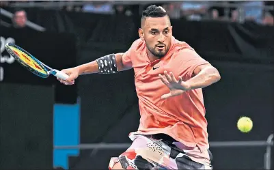  ??  ?? All-action Nick Kyrgios on his way to victory over Karen Khachanov