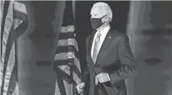  ?? CAROLYN KASTER/AP ?? President-elect Joe Biden has to address the challenges the nation is facing as Republican­s likely will hold on to control of the Senate.