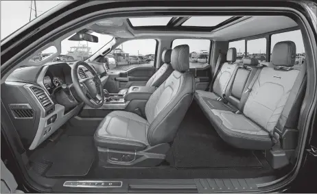  ?? PHOTOS COURTESY OF FORD ?? The 2019 Ford F-150 has seven trims available, priced from $28,155 to $67,135, offering an F-150 for any need.