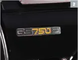  ??  ?? 2 2 & 3. Le monogramme de la GS annonce les années 80 ; celui de la GT fleure bon les années 60.