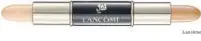  ?? L ancôme ?? LANCÔME LE DUO Contour & Highlighte­r Stick, $36, www.lancome-usa.com