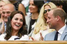  ?? DANIEL LEAL-OLIVAS/ AP ?? Torcida real. Príncipe William e a duquesa Kate Middleton