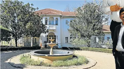  ?? Picture: Supplied ?? One of the houses on the palatial Saxonwold property bought by disgraced Ajay and Atul Gupta in 2005. The property includes three houses, a tennis court, a swimming pool and parking for 13 cars and has, says its would-be estate agent, a ‘Disneyland’ quality.