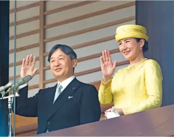  ?? Photo: Imperial Household Agency of Japan ?? Their Majesties The Emperor and Empress.