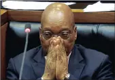  ?? PICTURE: REUTERS ?? HECKLED: President Jacob Zuma looked on as members of the EFF raised objections during his question-and-answer session in Parliament in September.