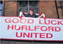  ??  ?? FORD FOCUSED Fan Helen Ross at The Thistle bar in Hurlford