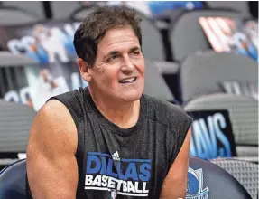  ?? JEROME MIRON/USA TODAY SPORTS ?? Mavericks owner Mark Cuban told the New York Daily News that if he ran for president in 2020 it would be as an independen­t.